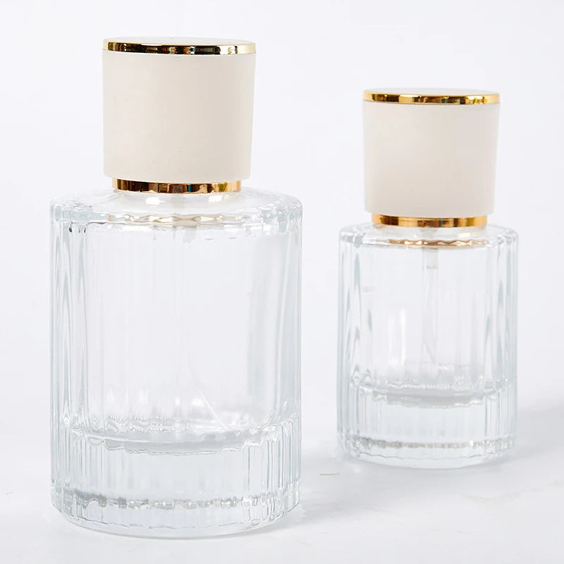 30/50ml Refillable Glass Perfume Spray Bottles - Portable Cosmetic Atomizers