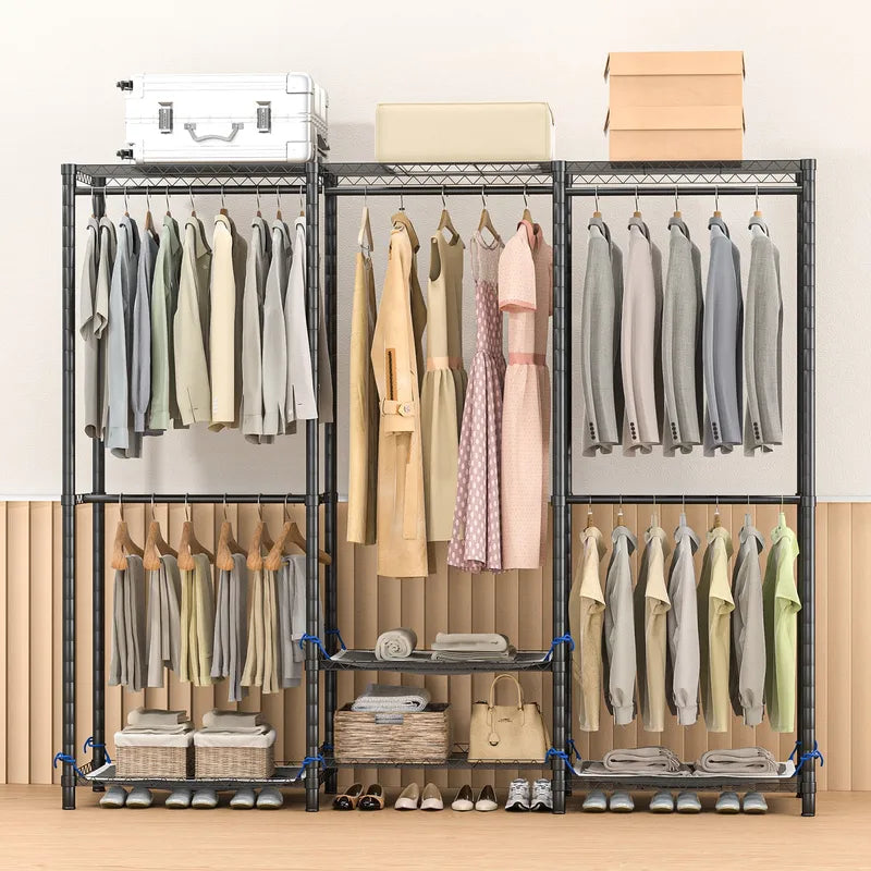 Heavy Duty Portable Clothes Rack with 960 lb Capacity — Wardrobe & Garment Organizer