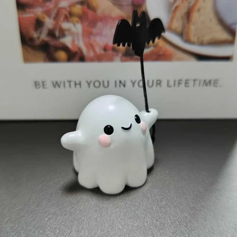 Halloween Ghost Bat Ornaments - Cute Desktop Party Decorations & Gifts