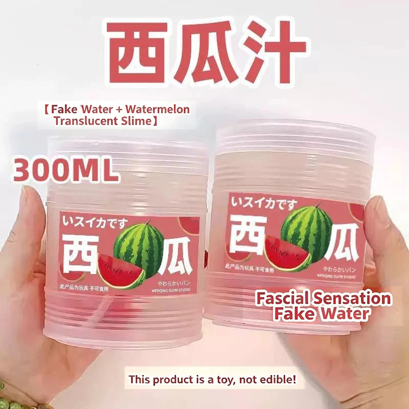 Simulated Water Slime with Bubbles and Fruit Flavors - Stress Relief Toy