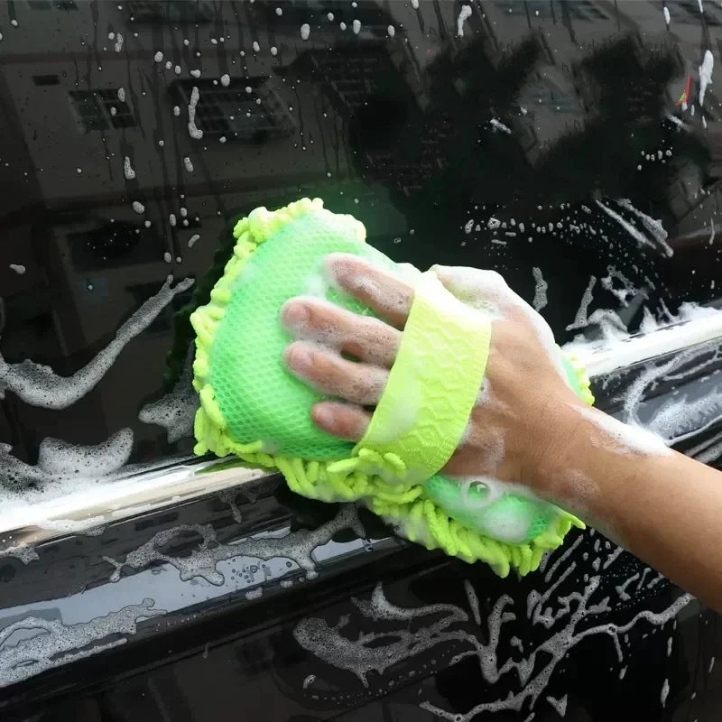 Microfiber Car Wash Sponge Set for Auto Detailing and Cleaning