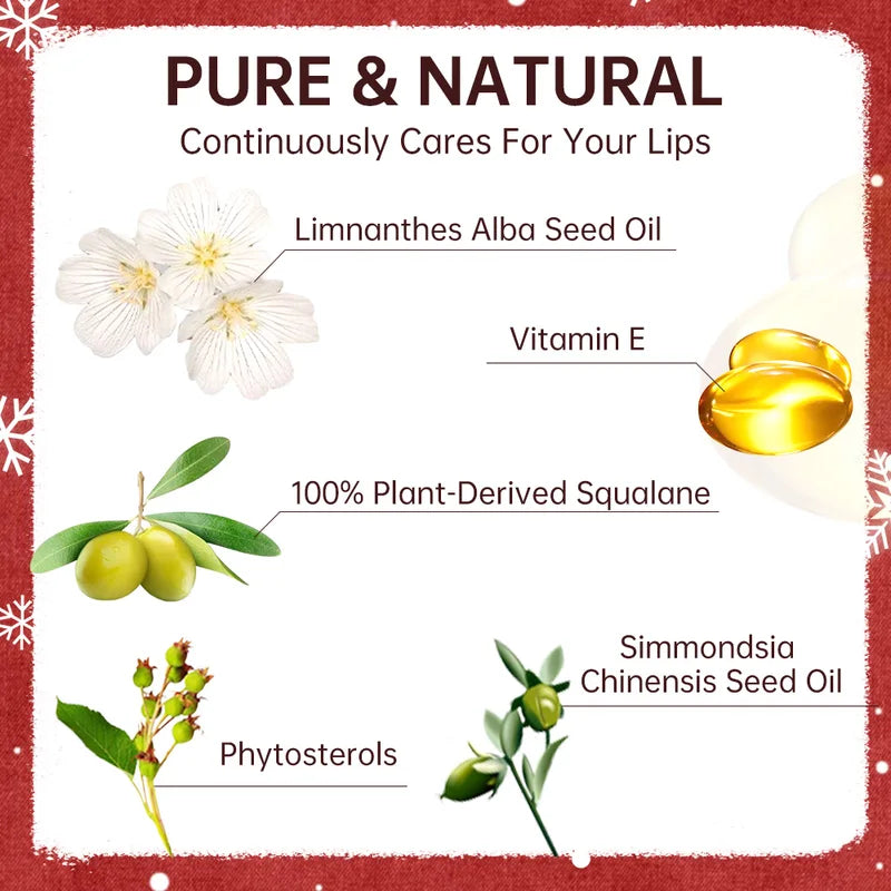 Festive Lipstick with Golden Gloss - Moisturizing Long-Lasting Lip Color