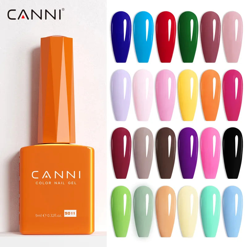 9ml Enamel Gel Nail Polish - Semi Permanent UV LED Nail Lacquer, HEMA Free