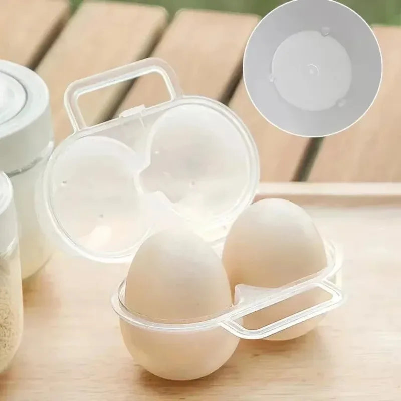 Portable Plastic Egg Storage Box Shockproof Travel Organizer for Household, Camping & Outdoor Use
