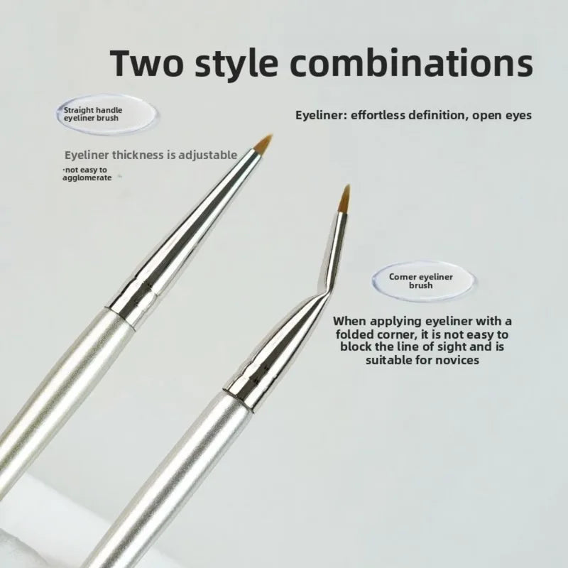 5Pcs Eyeliner Brush Set - Fine Angled Makeup Brushes for Eye Definition