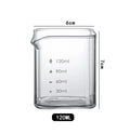 Measuring Pitcher Mug Set - Clear Borosilicate Glass, 90/120ml Espresso Cups