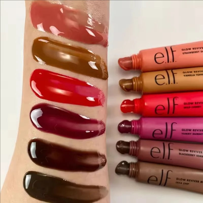 Moisturizing Lip Gloss Set with Fruit Flavors - Mango & Watermelon, Exfoliates Dead Skin, Makeup Gift