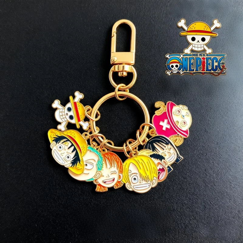 Anime Character Keychain Monkey D. Luffy Nami Bluetooth Headset Charm - Toy Jewelry Gift