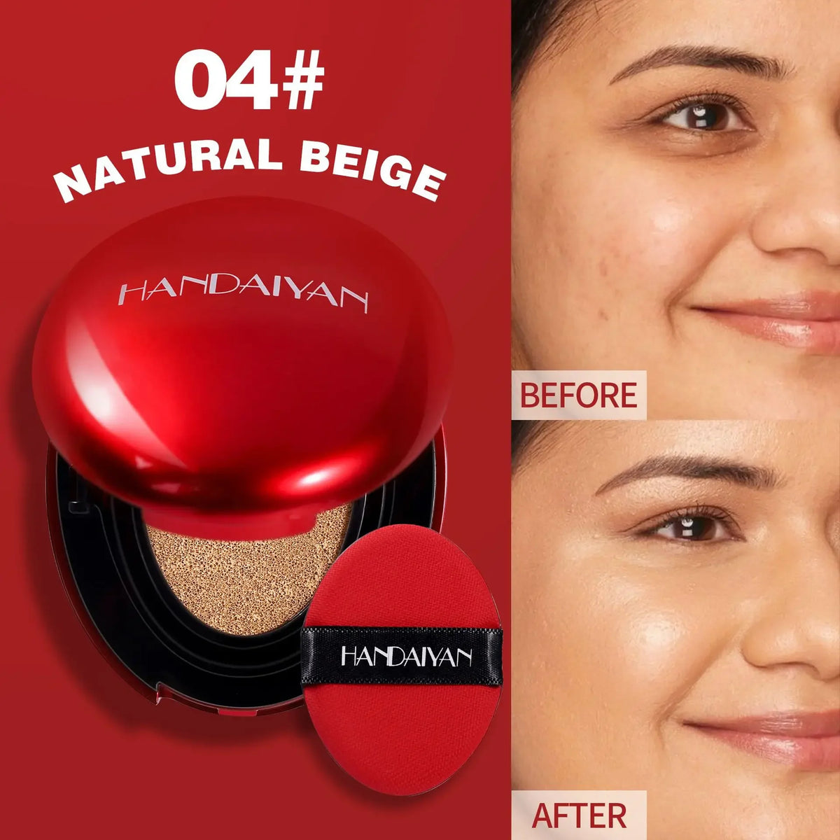 Light Natural Air Cushion Foundation Moisturizing Long-Lasting Makeup Concealer