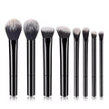 8-Piece Makeup Brush Set with Soft Synthetic Bristles for Face and Eye Makeup