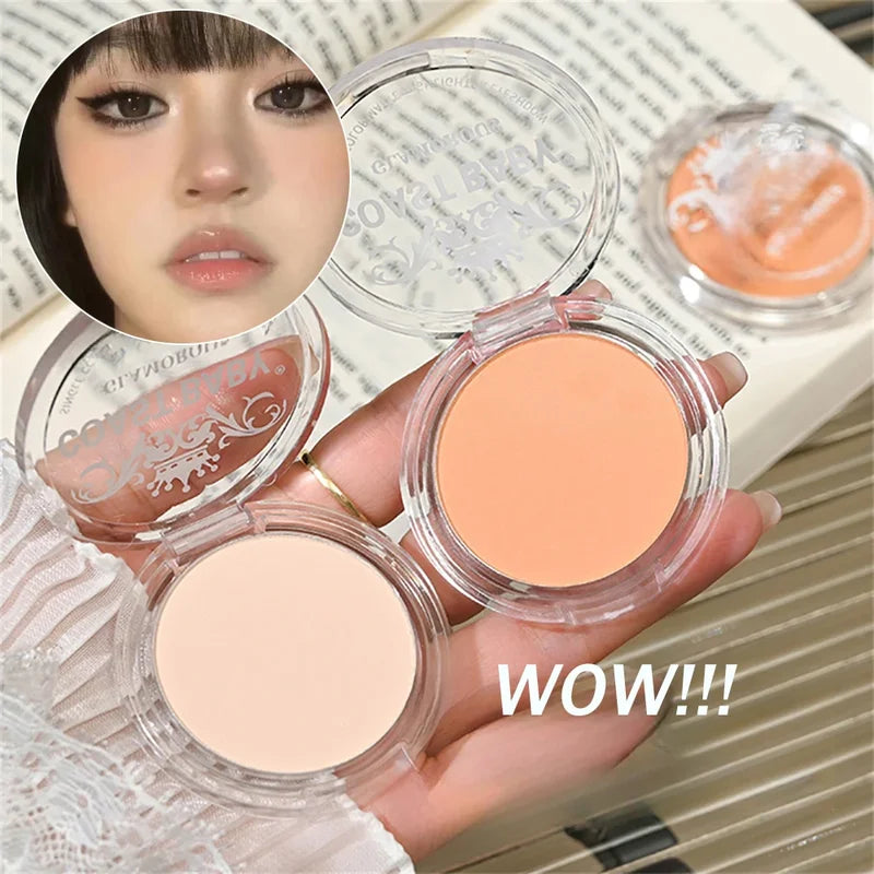 Matte Face Highlighter Palette with Contour & Eyeshadow Shades - Brightening Makeup