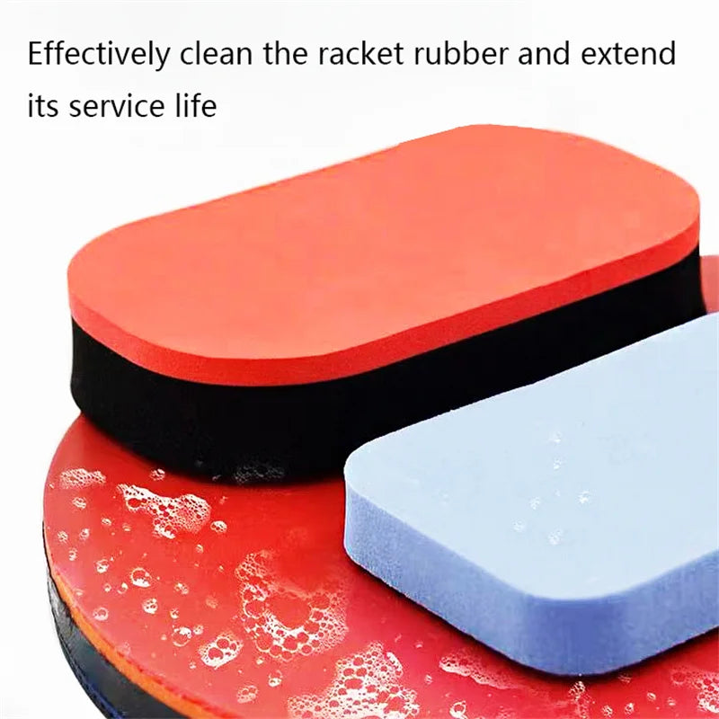 Table Tennis Racket Cleaning Brush Sponge Eraser - Durable Racket Care Accessory