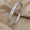 Solid Color Stainless Steel Cuff Bracelet for Women - Waterproof Jewelry Gift