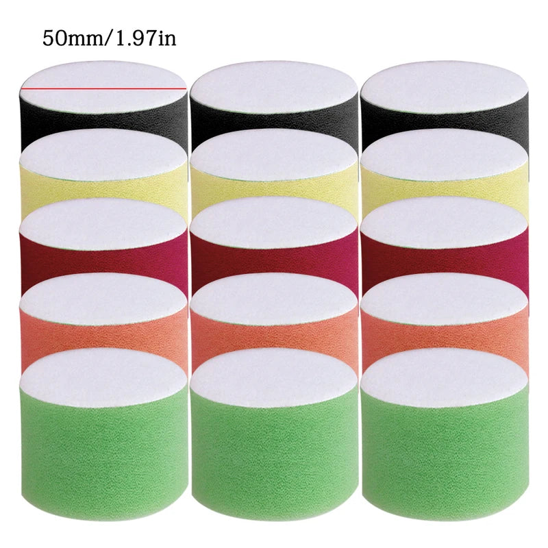 Car Buffing & Polishing Sponge Pad Kit 16pcs 2 inch 50mm for Auto Detailing