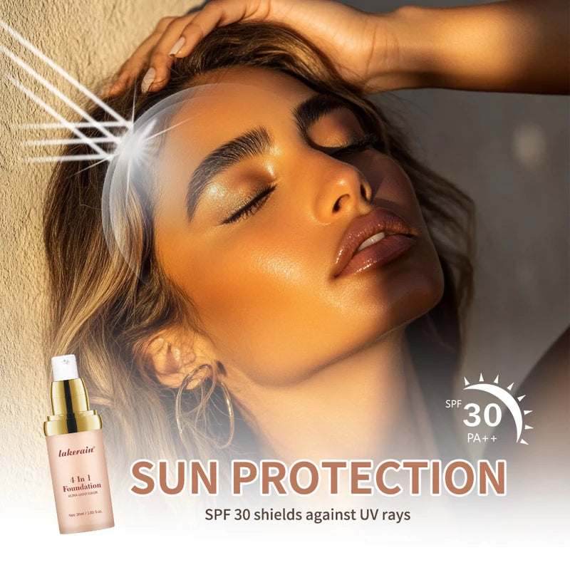 4-in-1 Foundation with SPF30, Concealer & Moisturizer - Brighten Skin