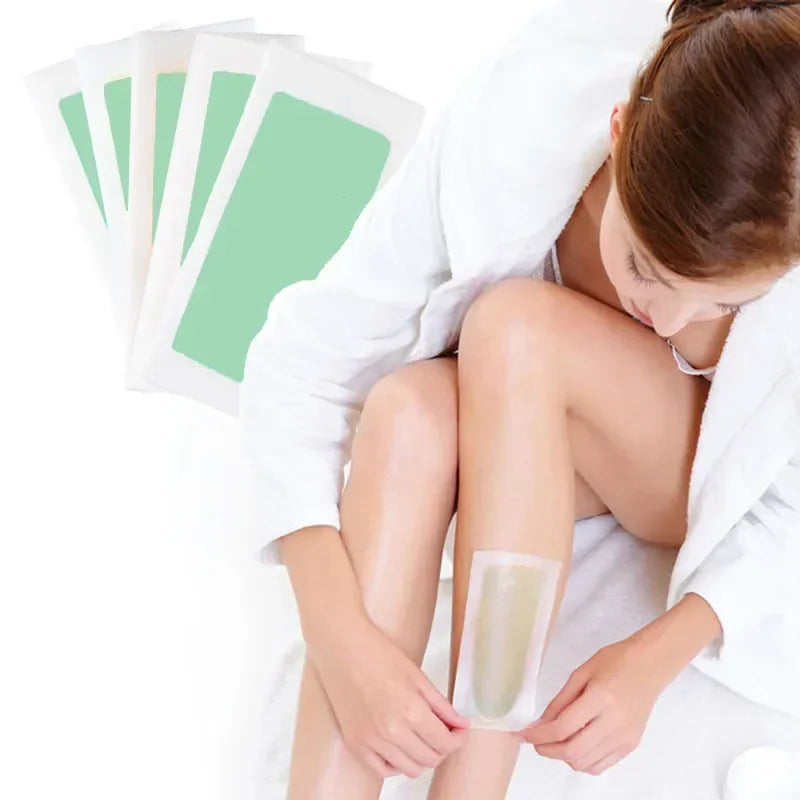 Professional Hair Removal Wax Strips - Double Sided Depilation Paper for Bikini Legs Face - Multiple Colors