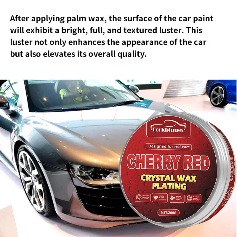 Car Wax Crystal Plating Set with Sponge - Hard Glossy Paint Protection & Tiny Scratch Repair