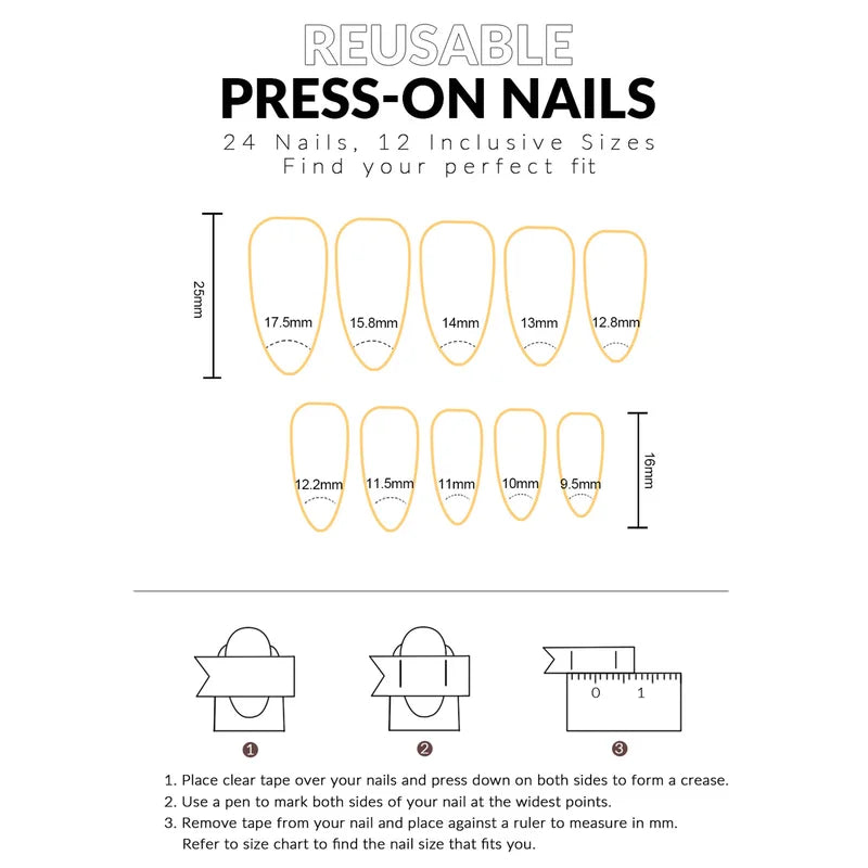24 Pcs Halloween Ghost & Skull Fake Nails - Green & Brown Press On Nails