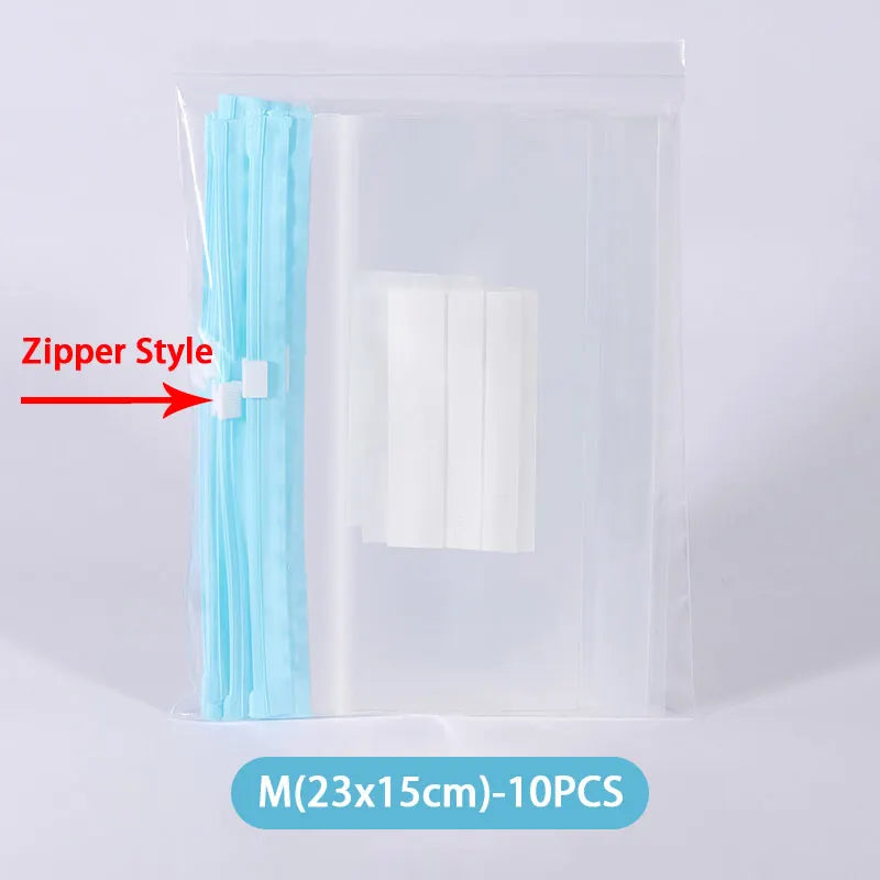 Reusable Food Storage Bags with Zipper Seal - Stand Up Plastic Freezer Pouches