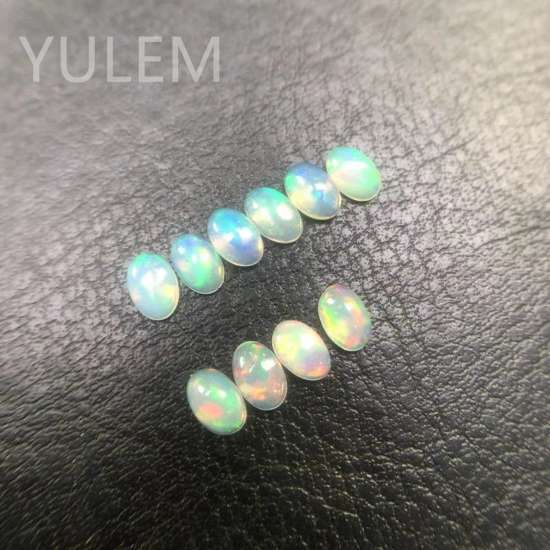Natural Australian Opal Loose Gemstones for Jewelry Making - Blue & Pink Options