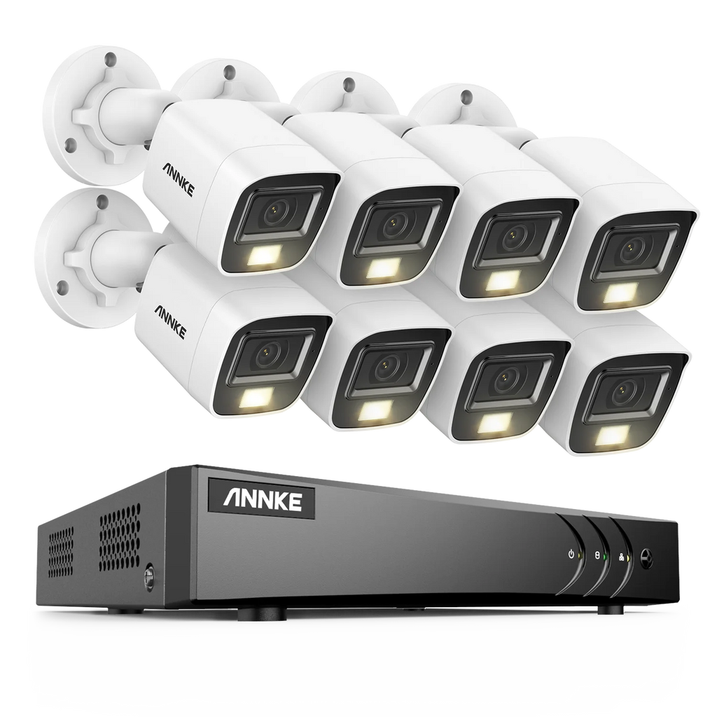 8-Channel 5MP DVR Security Camera System with 8 Outdoor PIR Cameras