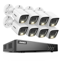 8-Channel 5MP DVR Security Camera System with 8 Outdoor PIR Cameras