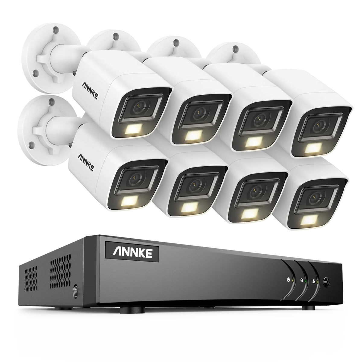8-Channel 5MP DVR Security Camera System with 8 Outdoor PIR Cameras