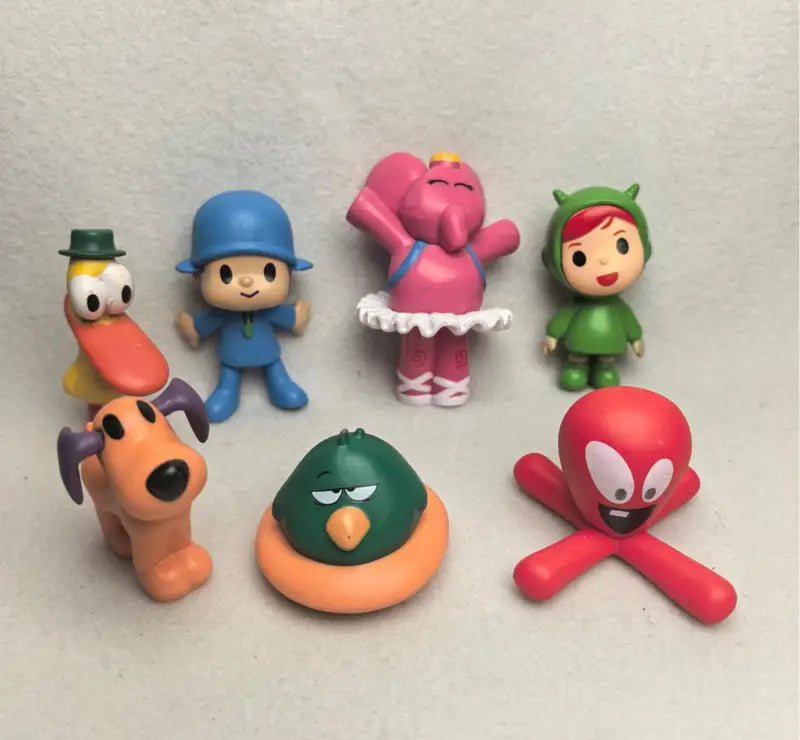 7Pcs Animal Toy Set with Bird, Duck, Elephant & More - Cute PVC Figures