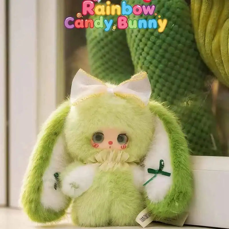 Rainbow Candy Bunny Series Blind Box Doll Keychain Toy Surprise Gift Set