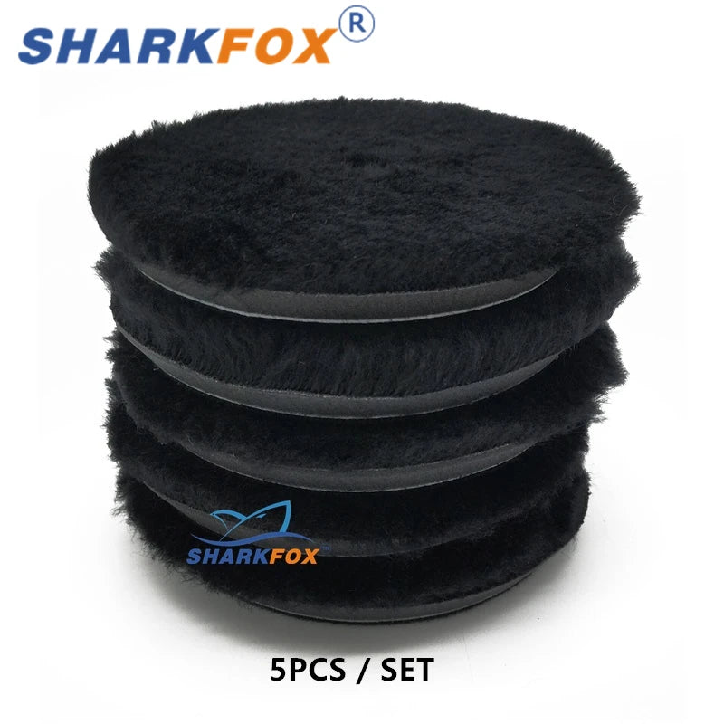 Car Polishing Pads Kit 3/5/6 Inch Wool & Sponge Polishing Discs for Auto Paint Care