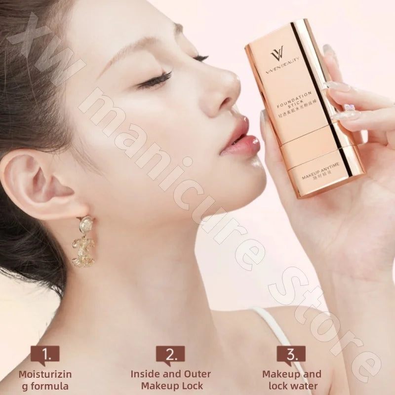Liquid Foundation Stick Concealer - Long-Lasting Waterproof Face Makeup 20g