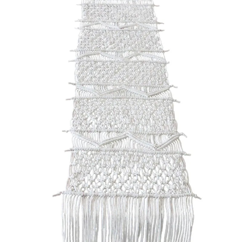 Bohemia Style Handmade Woven Table Runner for Dining & Living Room Decor 32x200cm