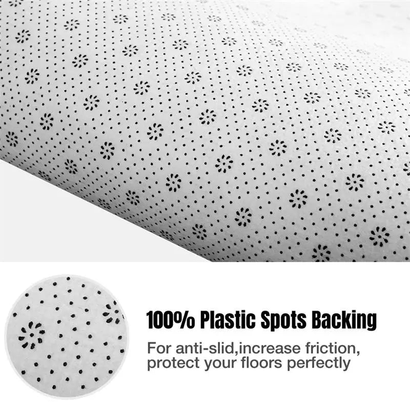 Plush Gray Carpet for Living Room & Bedroom Fluffy Anti-slip Rug Floor Mat