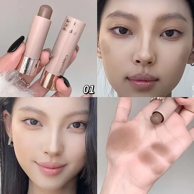 Moisturizing Silky Contour Stick for Natural Nose Shadow Makeup - Single Color
