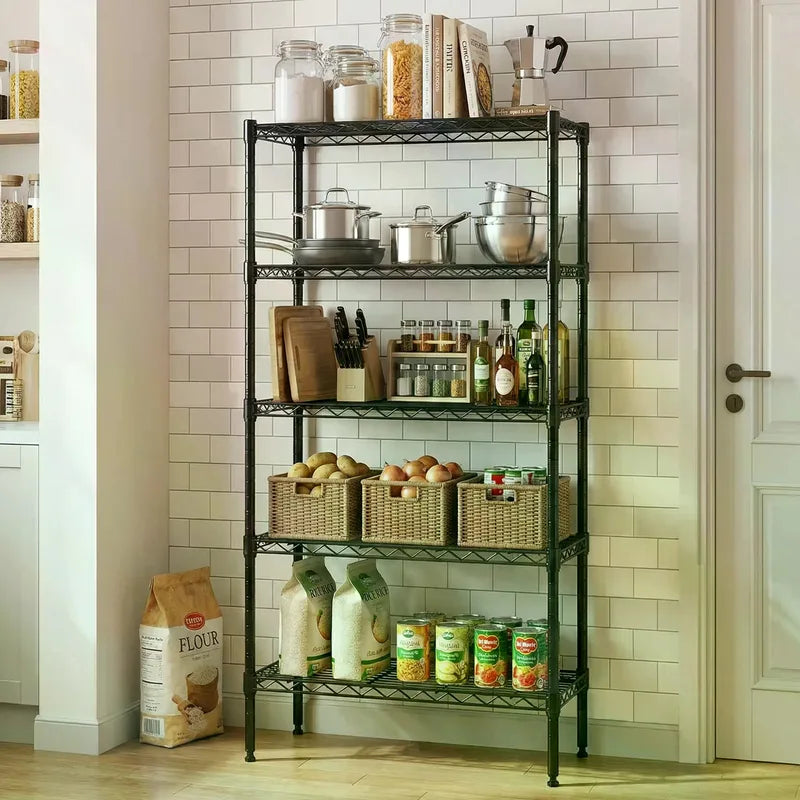 Heavy Duty Metal Storage Shelving Unit - Adjustable Wire Racks for Kitchen, Garage, Closet, Pantry