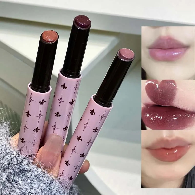 Water Light Mirror Lip Gloss Hydrating Lipstick with Shine & Moisturizing Effect