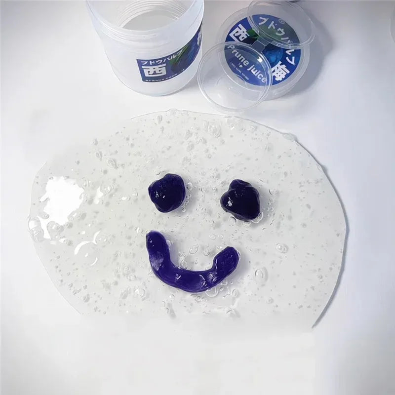 300ml Clear Water Slime with Grape Scent - Sensory Fidget Toy Stress Relief