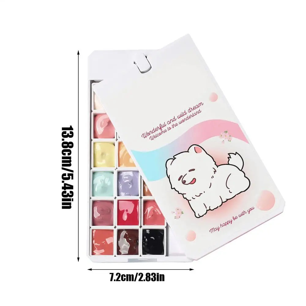 18-Color Nail Patting Gel Palette for Manicure and Nail Art