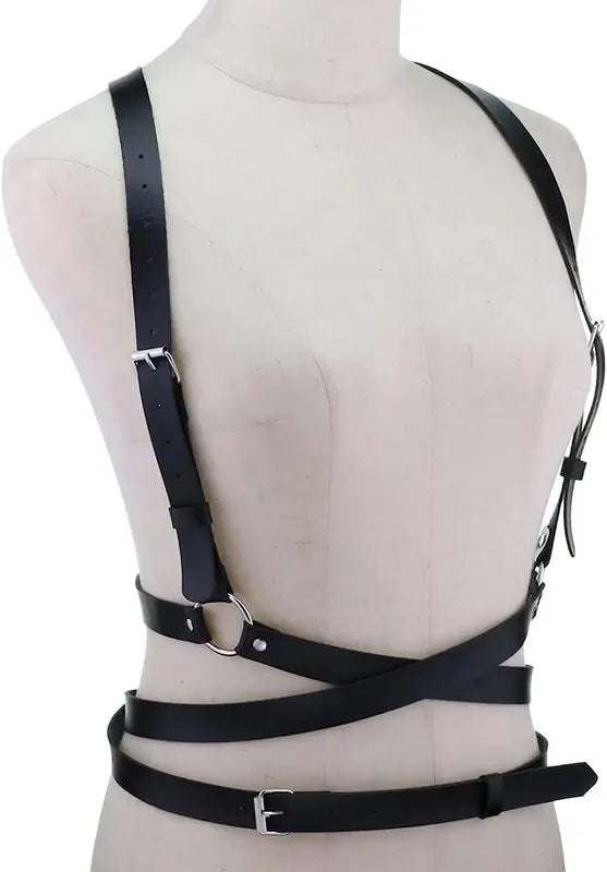 Adjustable Punk Gothic Body Harness for Women Rave Festival Club Wear