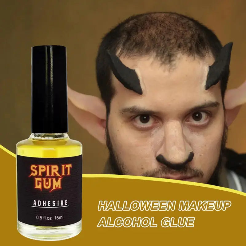 Spirit Gum Fake Beard Adhesive for High-Realism Face Makeup Halloween Costumes