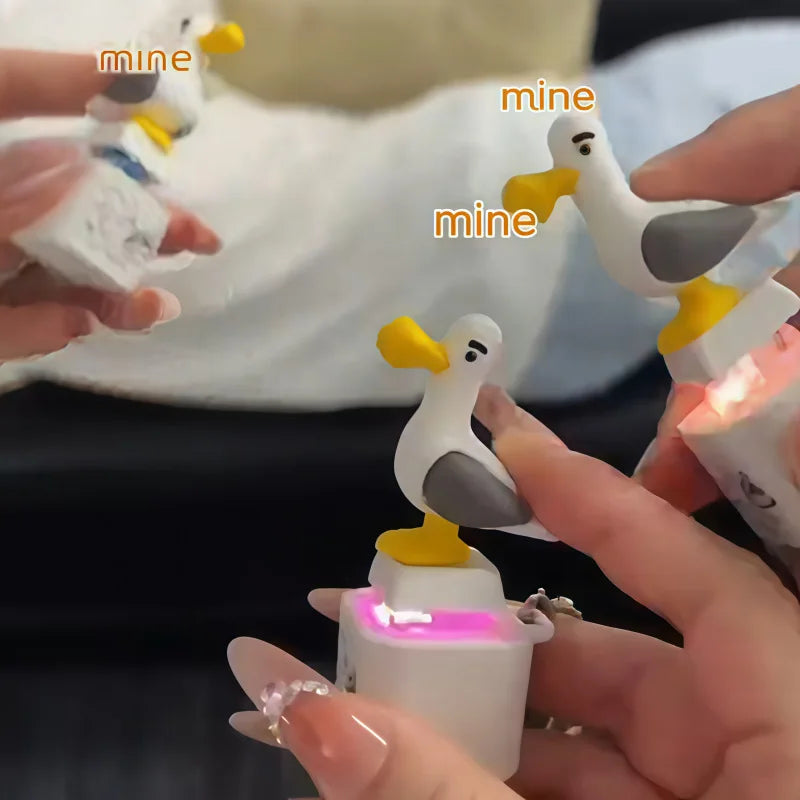 Luminous Sounding Stress Relief Keychain Toy - Portable Electronic Pendant for Adults