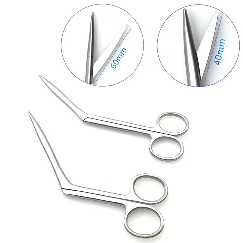 Stainless Steel Nasal Surgical Scissors Rhinoplasty Operating Instrument - Sharp Edge, 1pcs