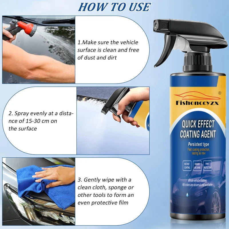 500ML Car Coating Spray - Scratch-Resistant, Long-Lasting Protection & Shine