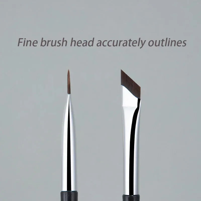 Precise Fine Angle Eyeliner & Eyebrow Brush - Ultra Thin Flat Detail Tool