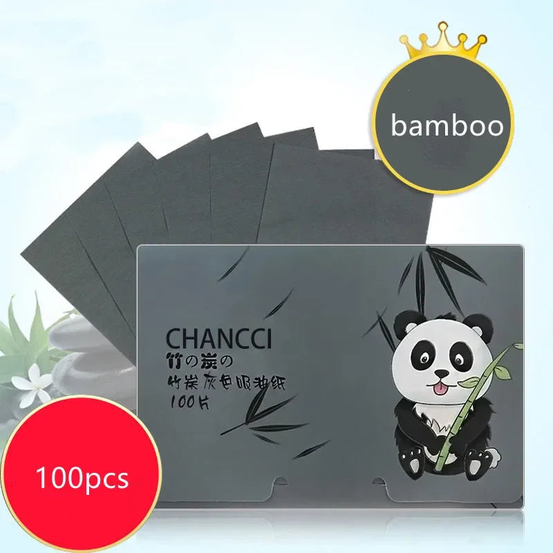 100Pcs Face Oil Blotting Papers Facial Cleansing Wipes Oil Control Matting Tools