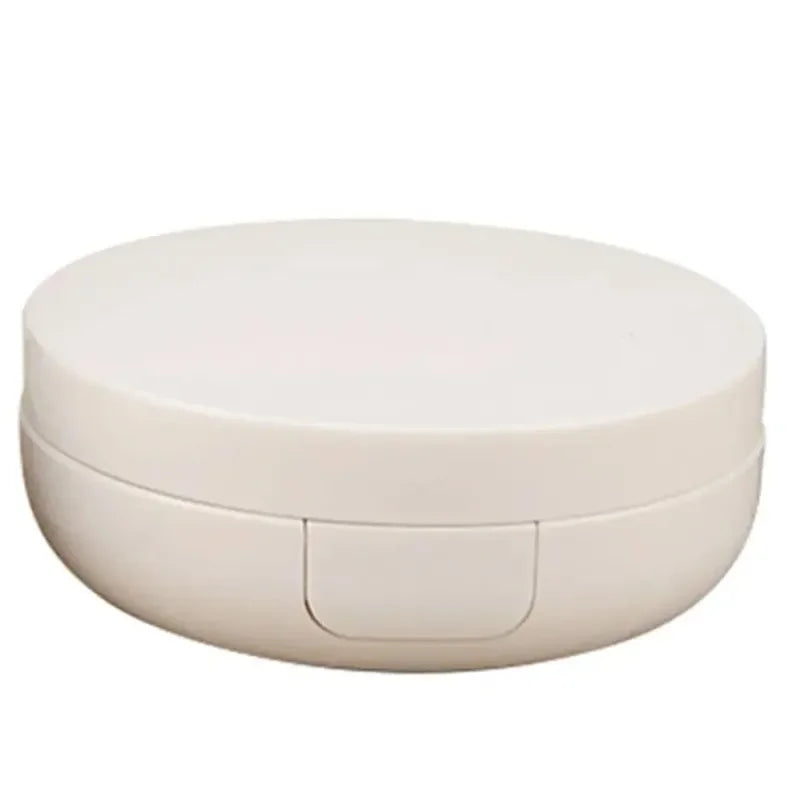 Portable Cosmetic Powder Makeup Case with Mirror & Sponge - 15g
