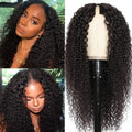 High Density Curly Water Wave Human Hair Wig 30-32 Inch Ready To Wear