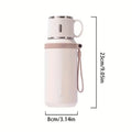 600ml Stainless Steel Travel Coffee Mug Leak-Proof Thermos Bottle for Hot & Cold Drinks
