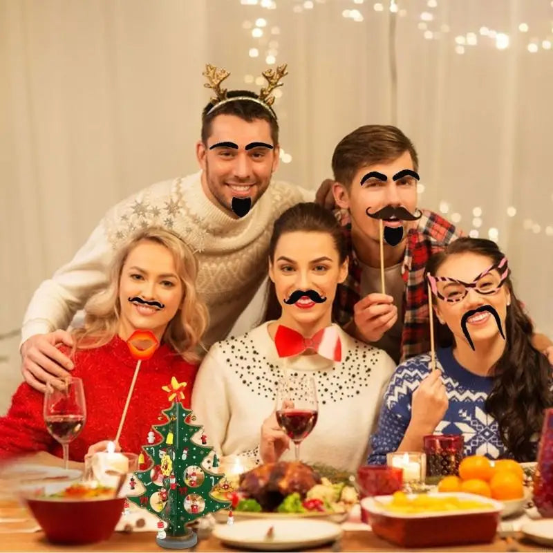 Fake Mustache Set for Parties Halloween Cosplay & Performances - 49 Styles