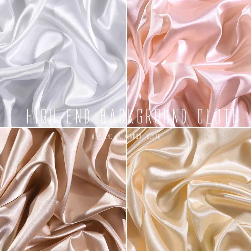 Silky Satin Backdrop Cloth for Photography Studio Jewelry Photos